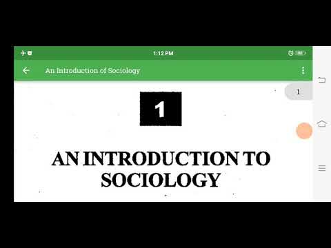  AN INTRODUCTION TO SOCIOLOGY Nios Chapter 1st