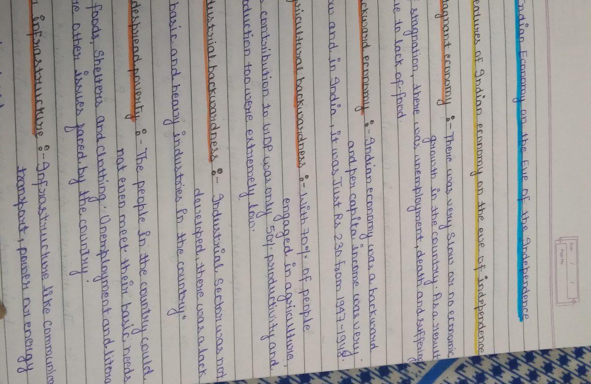  Class 12th Economics Best Notes