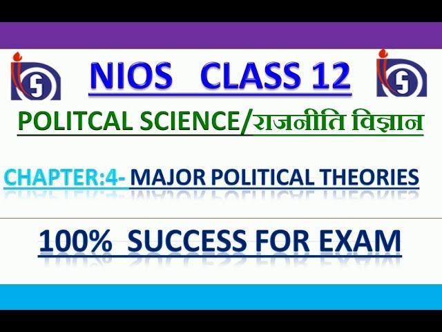 Major political theories Nios Chapter 4