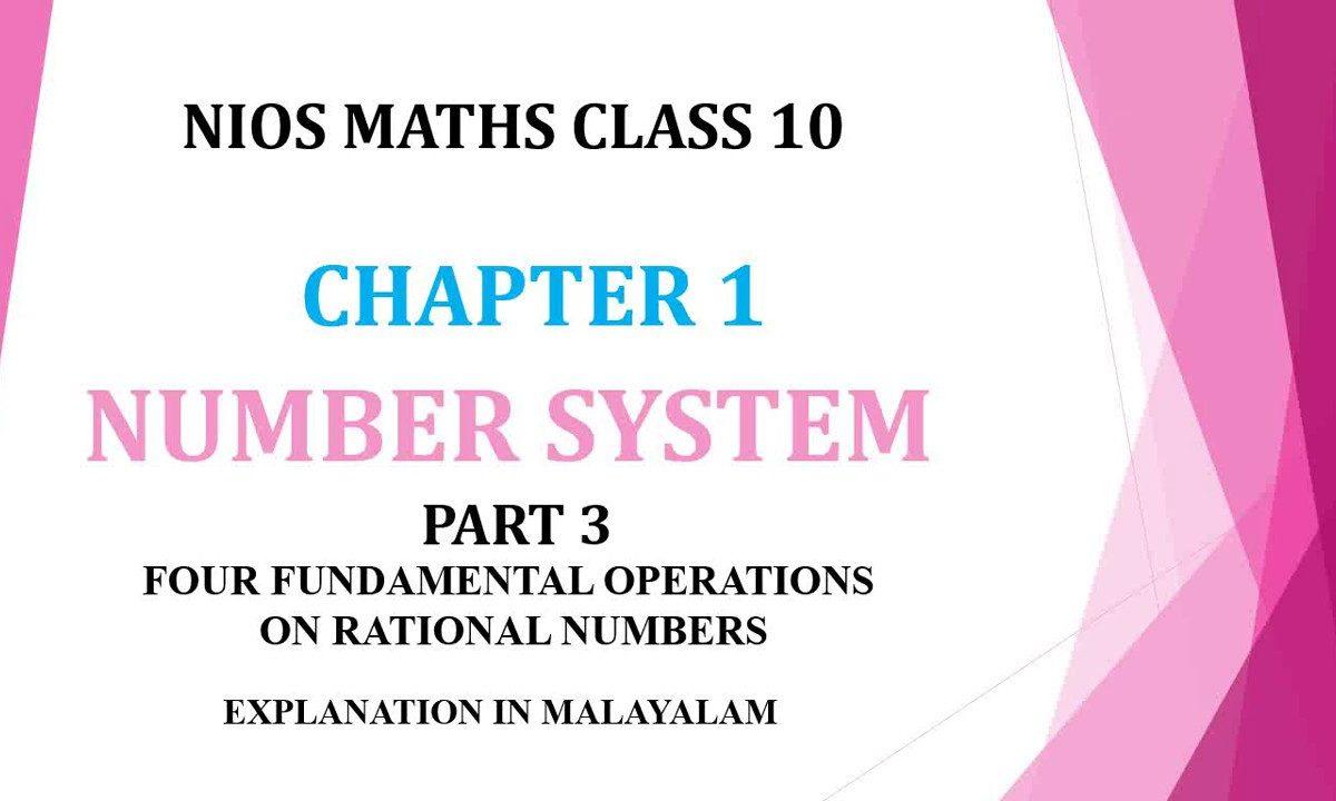  Number System Nios Class 10th
