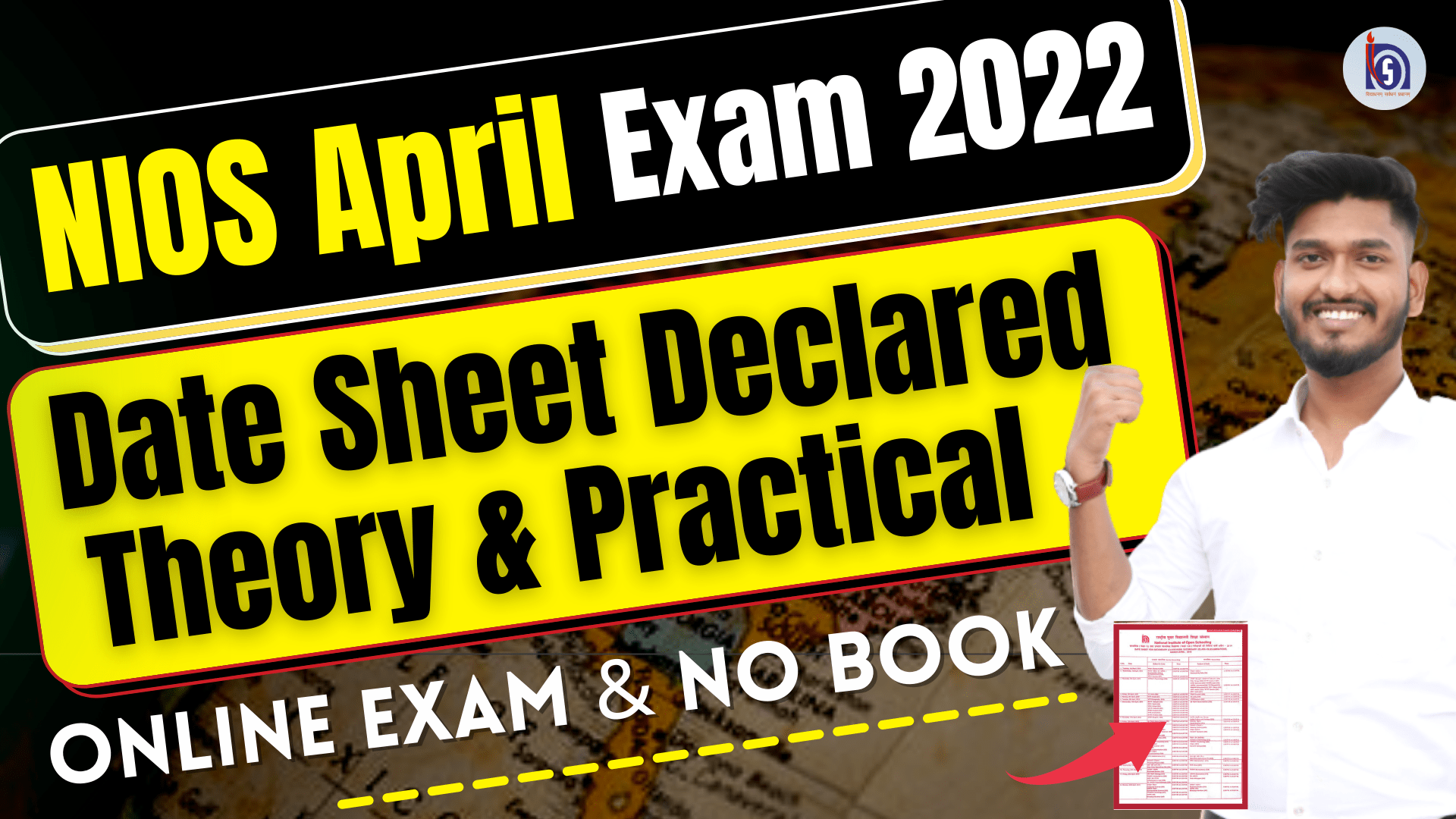  Nios April Exam Date Sheet 2022  ( Theory & Practical )